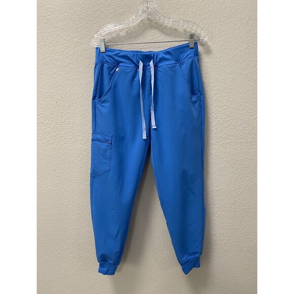 Figs Zamora Jogger Scrub Pants Small Petite Capri Blue NWOT - Picture 5 of 11